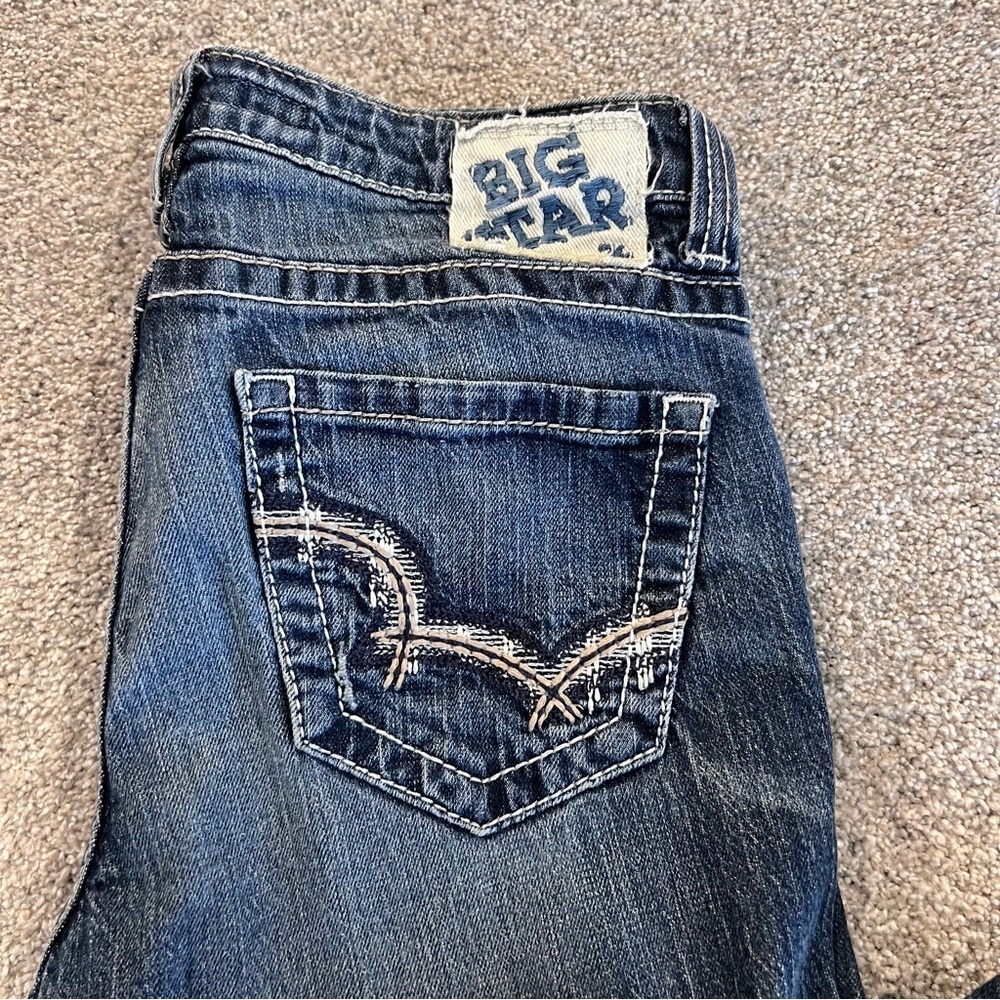 Big Star Hazel Curvy Fit Jeans Pants Women’s Size 27 L 31 L Boot Cut Denim,